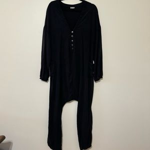 Intimately Free People Long Sleeve Henley Jumpsuit